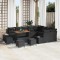 vidaXL Set de canapele pentru grădină 13 pcs Negru 110 x 55 x 71 cm 3364779