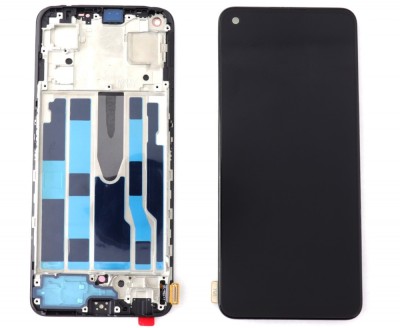 Display Oppo Find X5 Lite cu Rama Black Negru foto