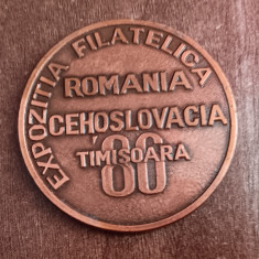 QW1 197 - Tematica filatelie - Expozitia Romania Cehoslovacia - Timisoara - 1980
