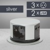 Bloc multipriza incorporabil, 3 prize + USB, Delight