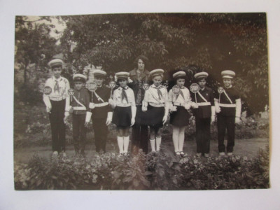Fotografie colectie 129 x 90 mm patrula scolara de circulatie pionieri anii 80 foto