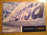QW28 - Tematica aviatie 2 - Lufthansa - Boeing 747 - 400, Necirculata, Printata