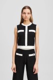 Karl Lagerfeld vestă culoarea negru, A3W18020