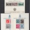 ROMANIA1939/1940 LP 133 CENTENARUL NASTERII REGELUI CAROL I PENTRU INZESTRAREA ARMATEI SET 3 COLITE DANTELATE STARE MNH