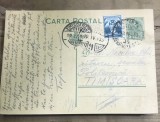 CP03 Carte postala veche 1933 Constanta - Bucuresti - Timisoara Politehnica reducere tren 75% timbru Aviatie