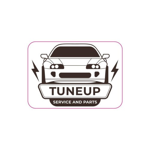 Abtibild &quot;TUNEUP&quot; Cod:TAG 056 / T2 Automotive TrustedCars