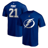 Tampa Bay Lightning tricou de bărbați Brayden Point #21 Authentic Stack Name &amp;amp; Number - XL