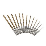 Set 13 Burghie Otel HSS 1.5-6.5mm Prindere Hexagonala Ideallstore Metal