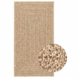 VidaXL Covor ZIZUR aspect iută, 80x150 cm, pentru interior și exterior