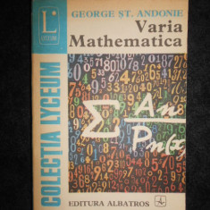 George St. Andonie - Varia mathematica