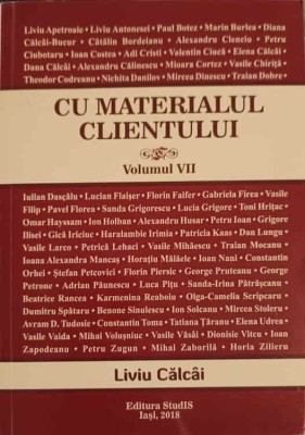 CU MATERIALUL CLIENTULUI VOL.7-LIVIU CALCAI-246486 foto