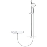 Baterie dus cu termostat Grohe SmartControl cu set de dus Euphoria 110 Massage, bara 900 mm, crom, 34721000