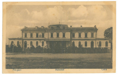 998 - FOCSANI, Railway Station, Romania - old postcard - unused foto