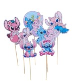 Set 8 toppere temă Stitch Lilo 5-10 cm pentru torturi