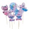 Set 8 toppere temă Stitch Lilo 5-10 cm pentru torturi