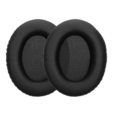 Set 2 Perne de urechi Kwmobile pentru Kingston HyperX Cloud Stinger 2, Negru, Piele ecologica, KWM000025HW002C foto