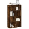 VidaXL Bibliotecă, stejar fumuriu, 60x24x101,5 cm, lemn prelucrat 860395