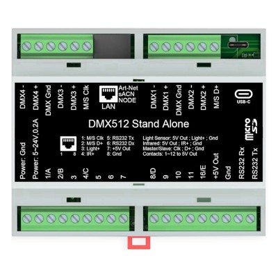 Interfata dmx - usb cu conectiune rj45 foto