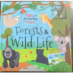 Forests&amp;wild life (Paduri si viata salbatica -carte cu ferestre, in engleza)