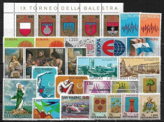 338 - lot timbre San Marino neuzate**/* foto