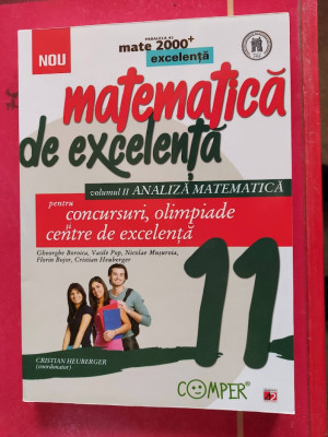 MATEMATICA DE EXCELENTA ANALIZA MATEMATICA VOL 2 ,CLASA A XI A BOROICA HEUBERGER foto