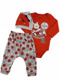 SET COMPLEU HAINE COPII,DIN BODY,PANTALONI SI CACIULITA-WINNIE POOH,68-74