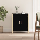 vidaXL Servantă, negru, 62x38x70 cm, lemn prelucrat
