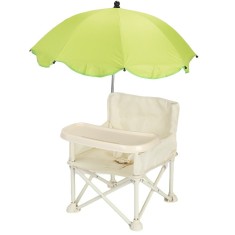 Scaun de Masa pentru Bebelusi si Copii, Flippy, Tavita si Husa Detasabile, Multifuncțional, Stabil, Centura de Siguranta, Cos de Depozitare, Bej, cu U