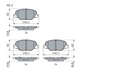 BOSCH 0 986 424 868 set placute frana,frana disc