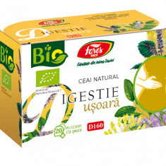 Ceai bio Digestie Usoara, 20 plicuri, Fares