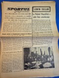 ziarul sportul popular 30 august 1966 - moartea lui leontin salajan