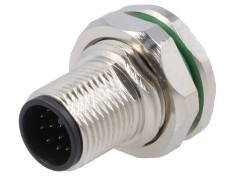 Soclu M12 12-PIN THT IP67 DeviceNet/CANopen