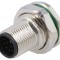 Soclu M12 12-PIN THT IP67 DeviceNet/CANopen