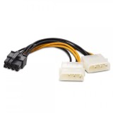 Cablu adaptor Molex la 2 x S-ATA, 15cm