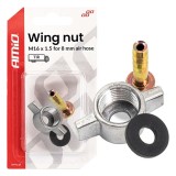 Piuliță compresor fluture M16 x 1,5 pentru 8mm AMIO-04499