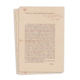 Nicolae Iorga, Cum a fost regele Carol I, articol, 1939, cu dedicație pentru Ion C. Măldărescu