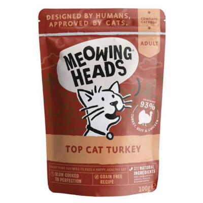 MEOWING HEADS Top Cat Turkey GRAIN FREE 100 g foto