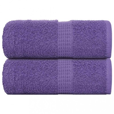 Gossi prosoape de sapun 2 buc violet 30x30 cm 360 g/m2 100% bumbac foto