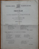 Program reuniunea roamna din Sibiu , semnat de Lucia Cosma , 1889