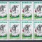 ROMANIA 2003 LP 1609 SFINTELE PASTI BLOC DE 8 TIMBRE MNH