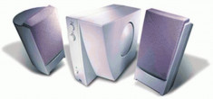 JAZZ J-7904 Carrera 2.1 700W PMPO(2x 3.6W +Subwoofer 12W RMS) amplified speakers foto
