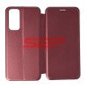 Husa Flip Cover Rotunda Huawei P Smart 2021, Wine