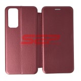 Husa Flip Cover Rotunda Huawei P Smart 2021, Wine