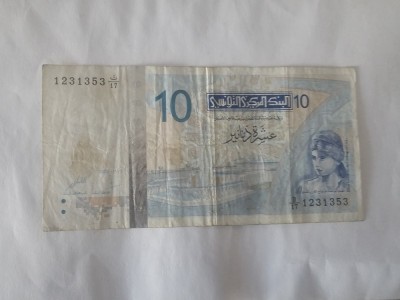 Tunisia 10 Dinars 2005 foto