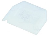 Placă extremitate albă poliamidă 1mm