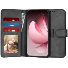 Husa 360 Oppo Reno13 Pro Techsuit Diary Book, negru foto