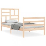 Cumpara ieftin Cadru de pat cu tablie, 100x200 cm, lemn masiv