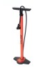 Pompa din otel, cu manometru, lungime 66cm, culoare rosu, valva AV,DV,FV Cod:588080763RM