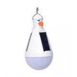 Bec elSales ELS-BL7 cu LED 7 W si incarcare solara , 6500 k , agatatoare metalica , alb