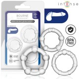 Set 3 Inele Penis Intense Bourne, transparent